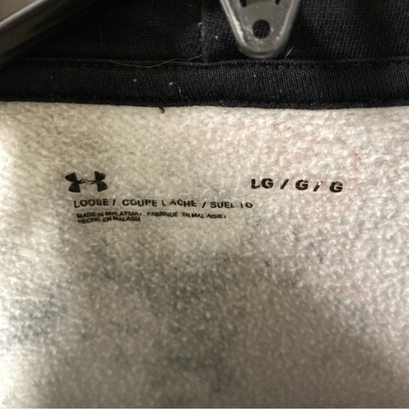 Under Armour Black and Orange Sz L Hoodie - Picture 3 of 7